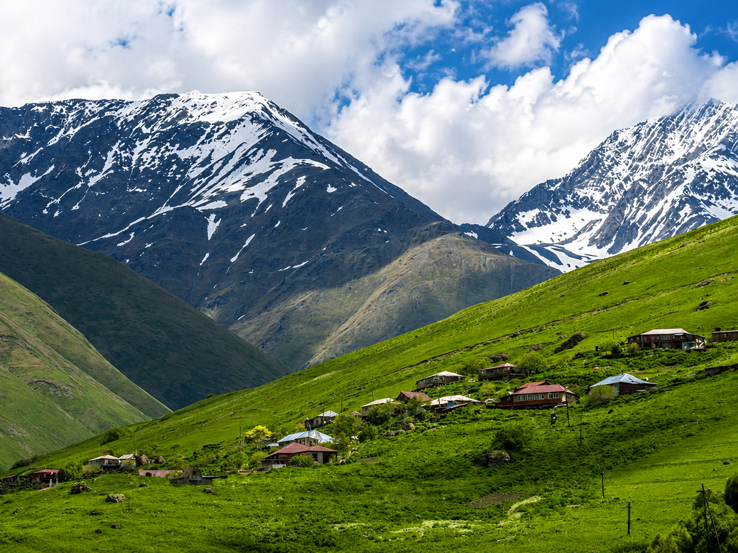 Juta Village and Chaukhi Mountains